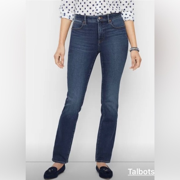 Talbots / Blue / straight leg jeans -Size 10 /Ultra-flattering - Picture 1 of 12